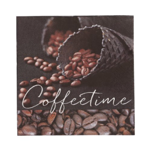 Servetten papier Coffeeetime 20x33cm set van 20